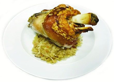Schweinehaxe mit Sauerkraut